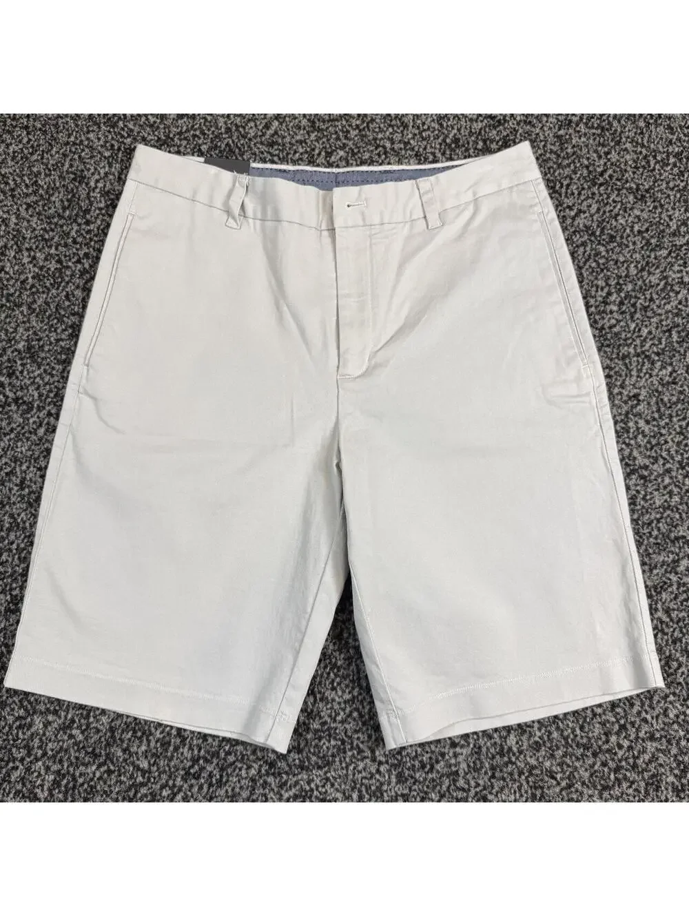 Ashworth Men's 32W Golf Shorts White Cotton & Spandex